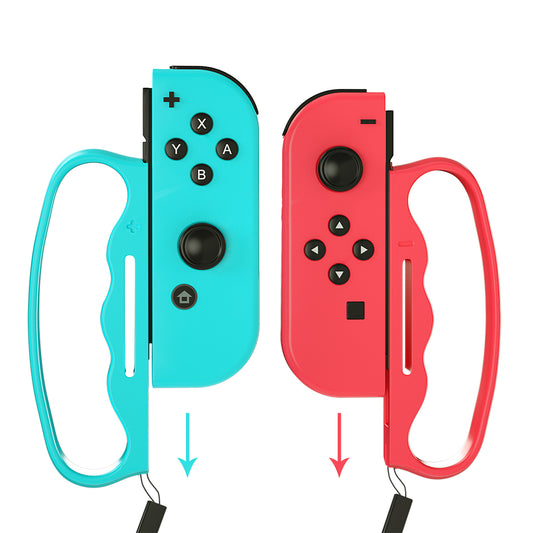 Grip for Switch Fitness Boxing, Handle for Nintendo Switch Boxing - 2 Packs ( Blue and Red) - ECHZOVE