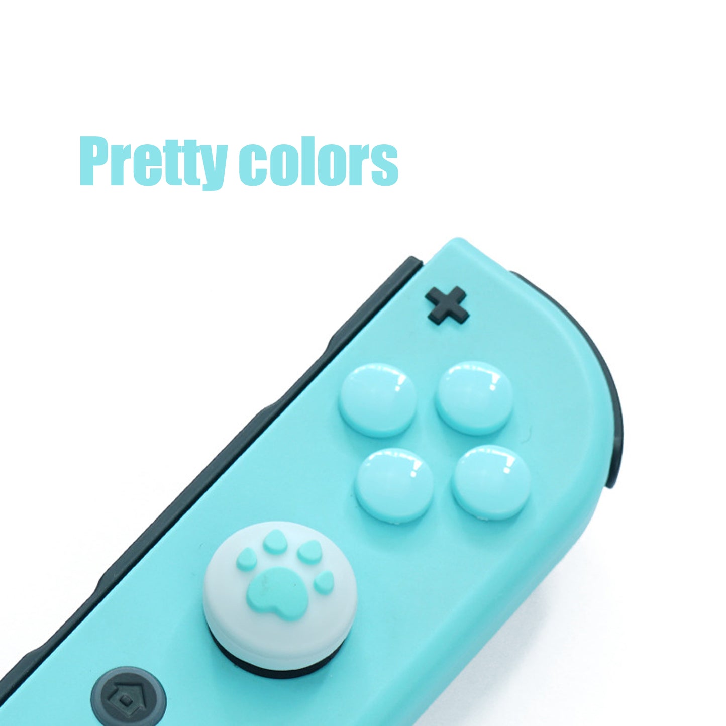 Paw Print Thumb Grip Caps for Nintendo Switch, Button Cap Set for Nintendo Switch Joy-con - Animal Crossing New Horizons Theme - ECHZOVE