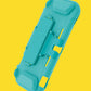 TPU Protective Case for Nintendo Switch lite, Cover Case for Nintendo Switch lite with Kickstand and 4 Game Card Slots - Turquoise - ECHZOVE