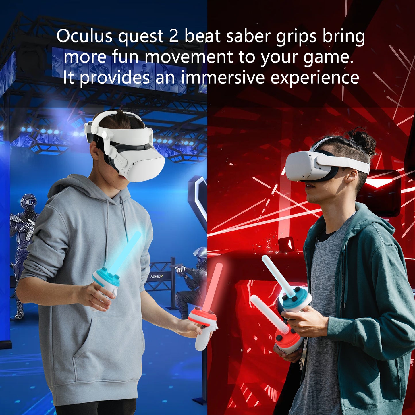 beat saber oculus quest 2 handles