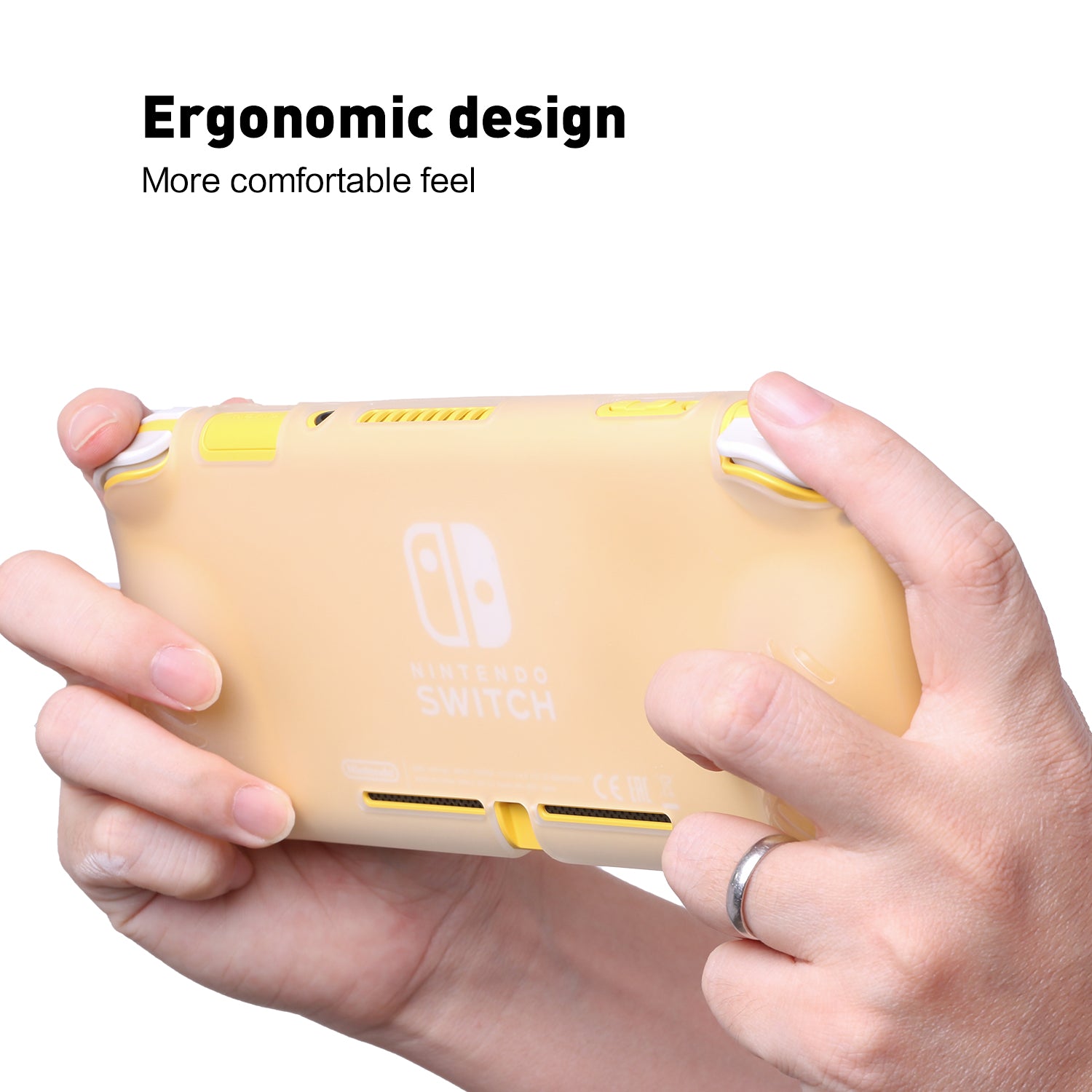 Protective TPU Cover Case for Nintendo Switch lite, Ergonomic Grip Case for Nintendo Switch lite - ECHZOVE