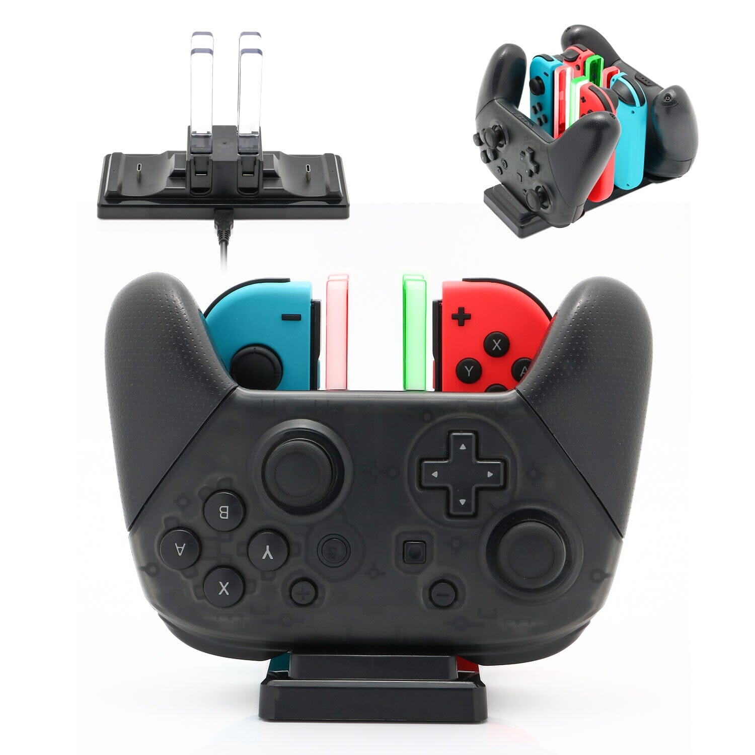 Nintendo Switch Controller Charger Dock, 6 in 1 Charging