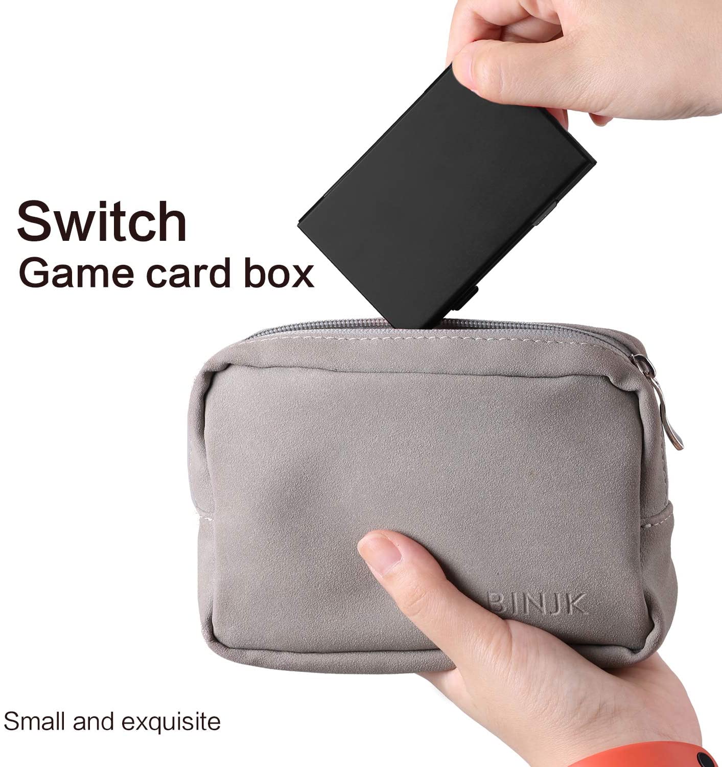 Premium Game Card Case for Nintendo Switch, Aluminum Game Cartridge Holder for Nintendo Switch (Hold 6 Game Cards) - Black - ECHZOVE
