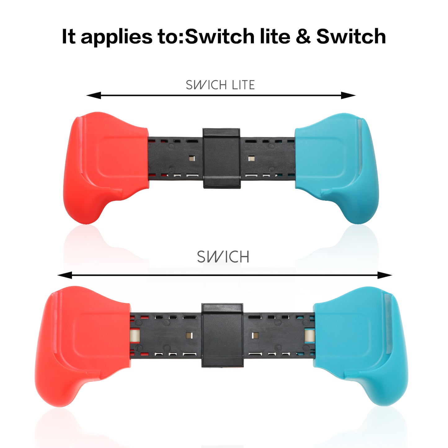 Hand Grip for Nintendo Switch Lite - BlueRed - ECHZOVE