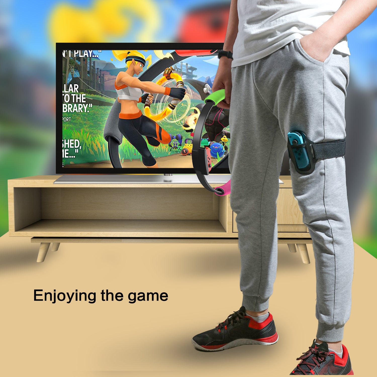  ECHZOVE Leg Strap For Nintendo Switch Sports,Wrist Band  Compatible
