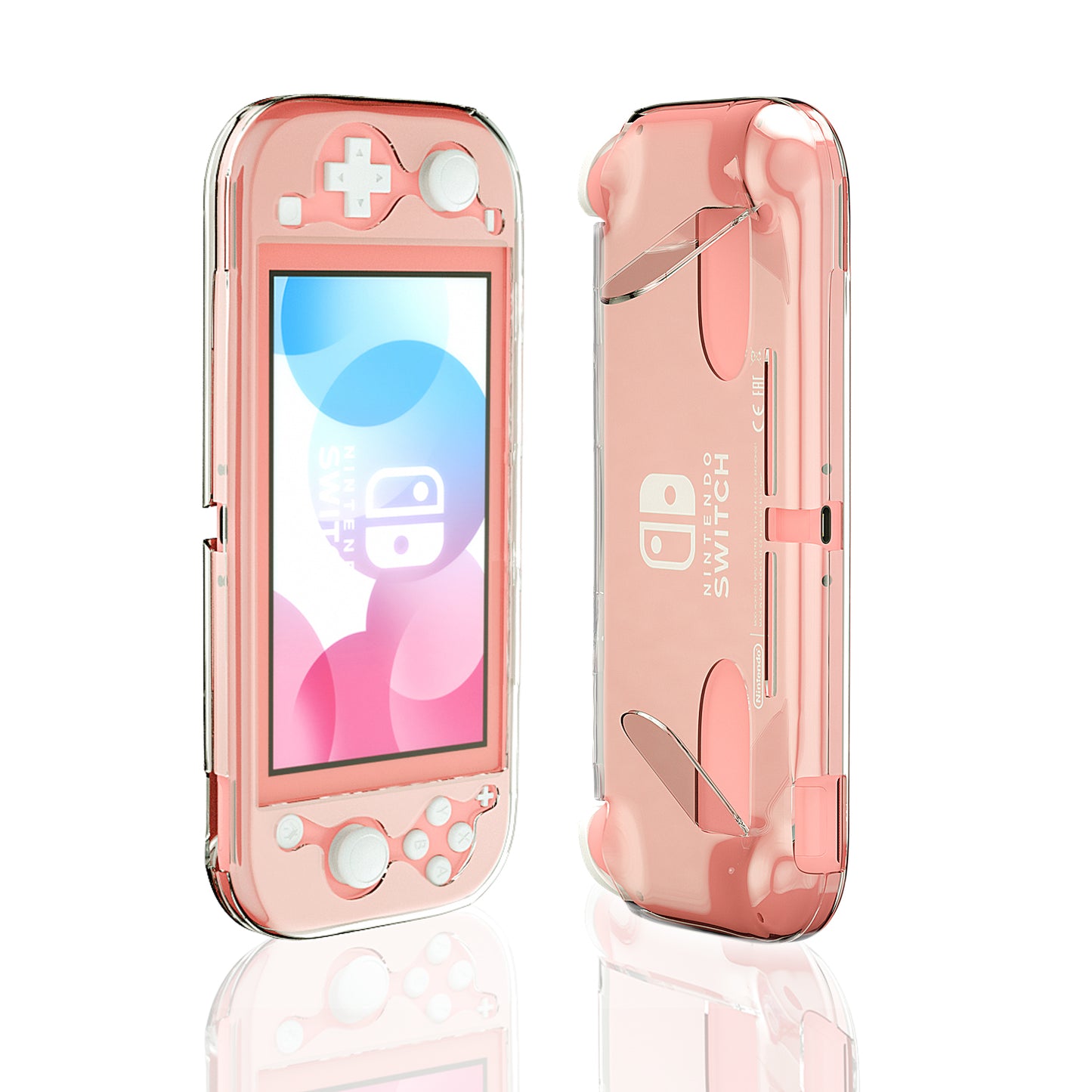 Protective Case for Nintendo Switch Lite, Hard Clear Case for Nintendo Switch Lite with Stand - ECHZOVE