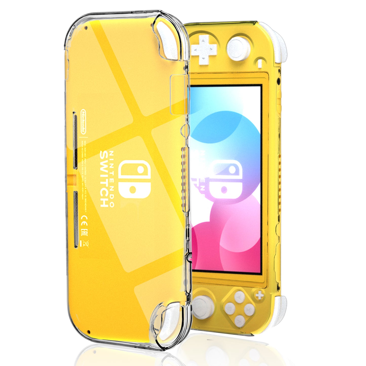 Protective Case for Nintendo Switch Lite, Hard Clear Case for Nintendo Switch Lite with Screen Protector - ECHZOVE