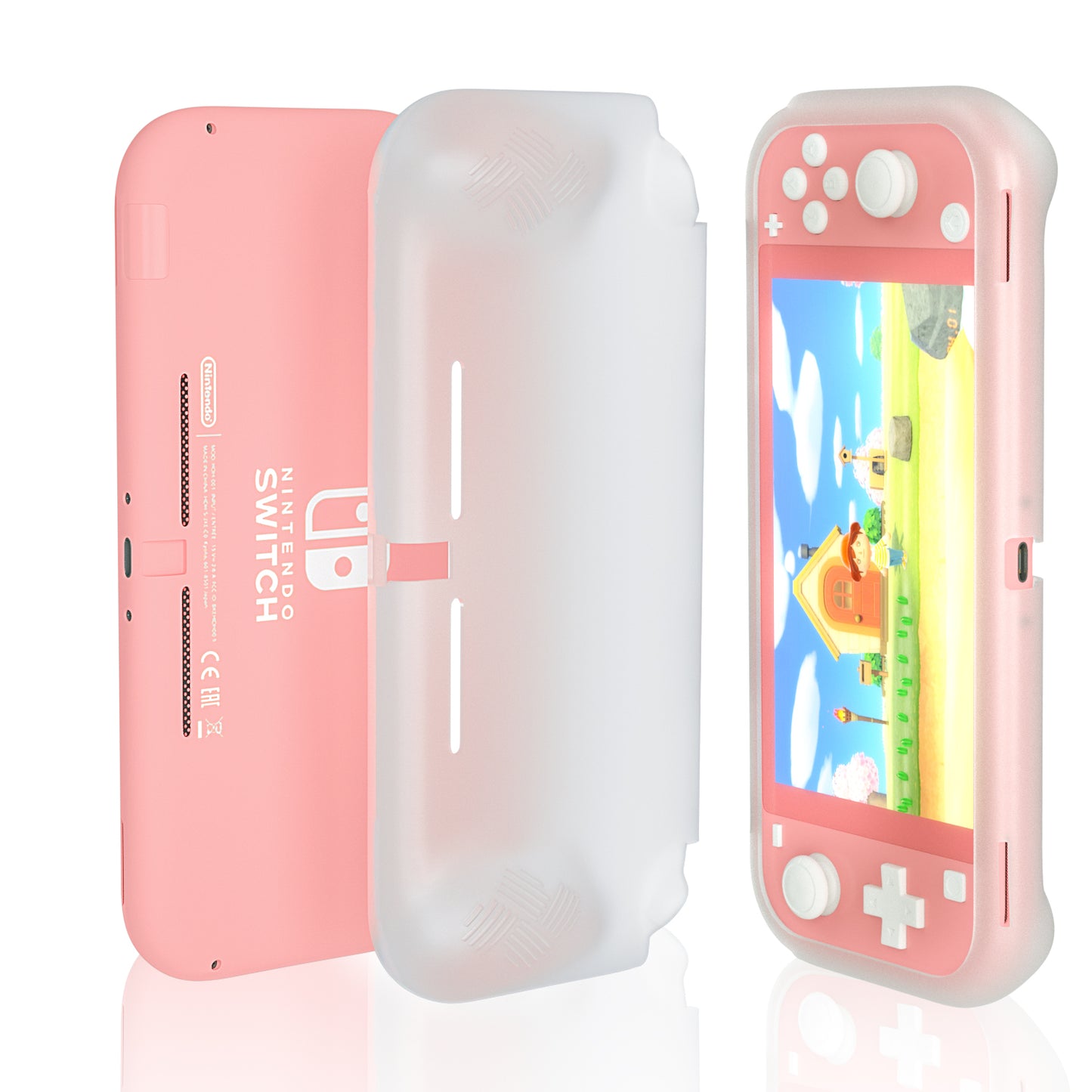 Protective TPU Cover Case for Nintendo Switch lite, Ergonomic Grip Case for Nintendo Switch lite - ECHZOVE