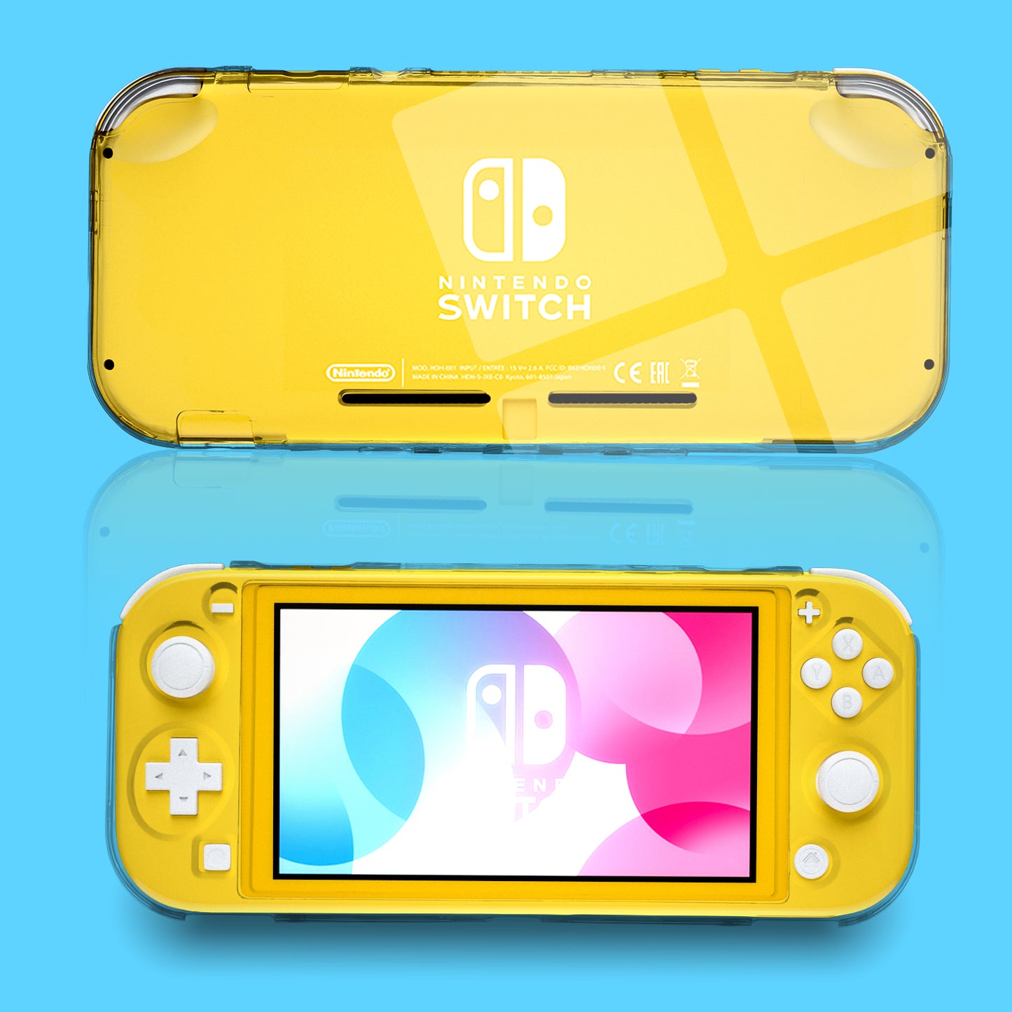 Protective Case for Nintendo Switch Lite, Hard Clear Case for Nintendo Switch Lite with Screen Protector - ECHZOVE