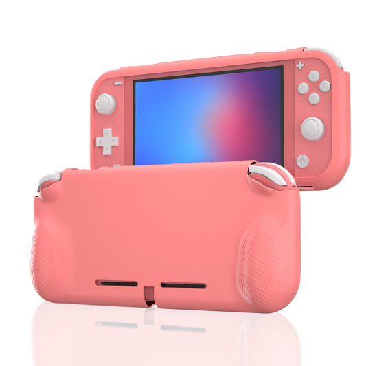 Grip Case for Nintendo Switch lite, Protective Cover Case Compatible with Switch lite - Coral - ECHZOVE