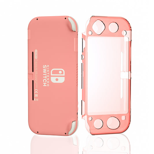 Clear Coral Case for Nintendo Switch lite, Coral Grip Case for Nintendo Switch lite - ECHZOVE