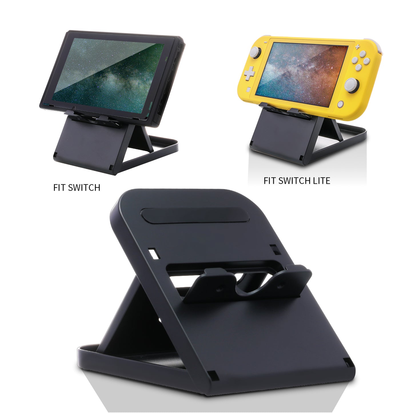 Switch Stand, Adjustable Stand for Nintendo Switch lite with USB Charging Cable - ECHZOVE