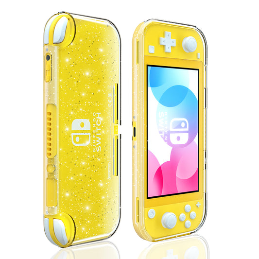 Crystal Glitter Case for Nintendo Switch Lite, Clear Shiny Sparkly TPU Cover for Switch Lite - ECHZOVE