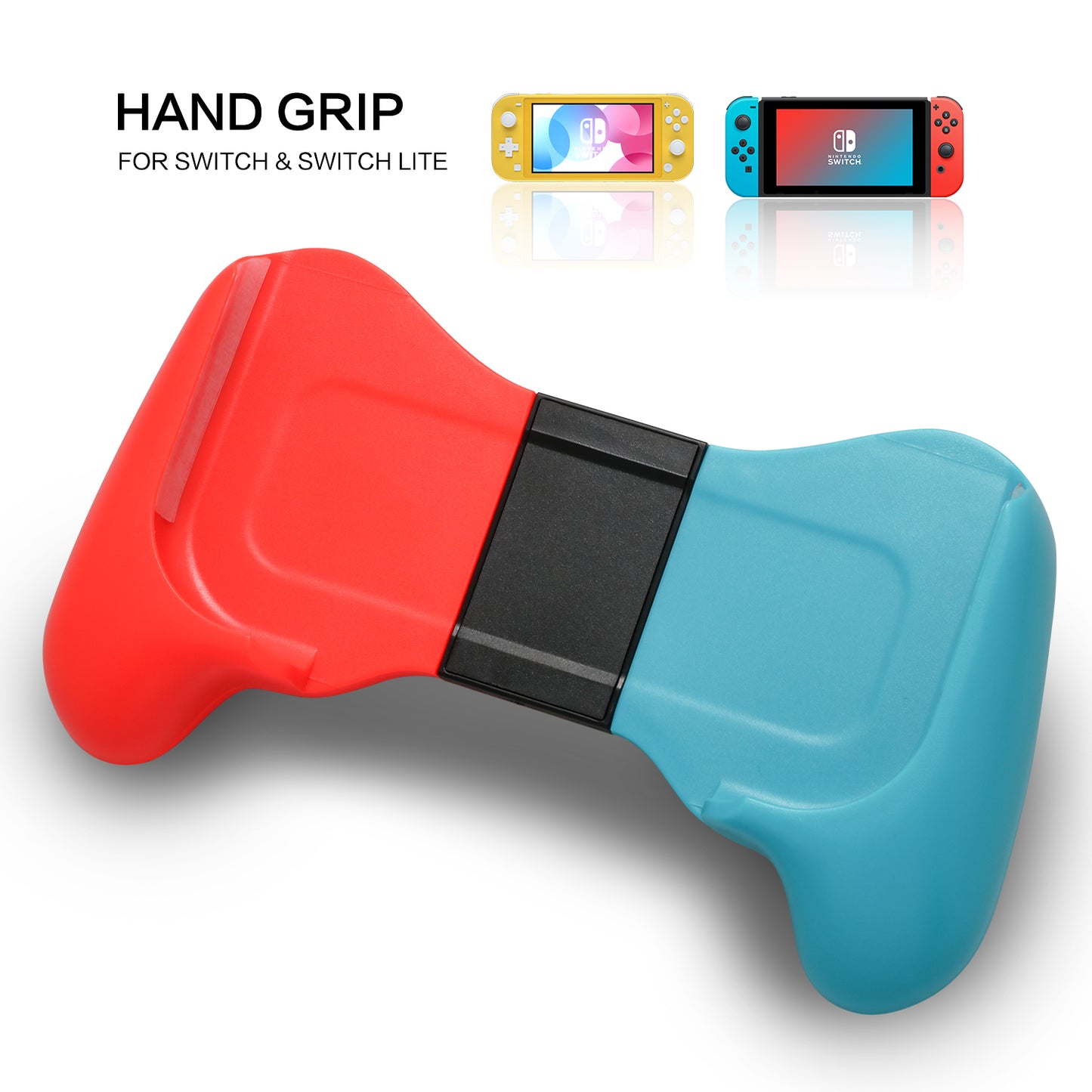 Hand Grip for Nintendo Switch Lite - BlueRed - ECHZOVE