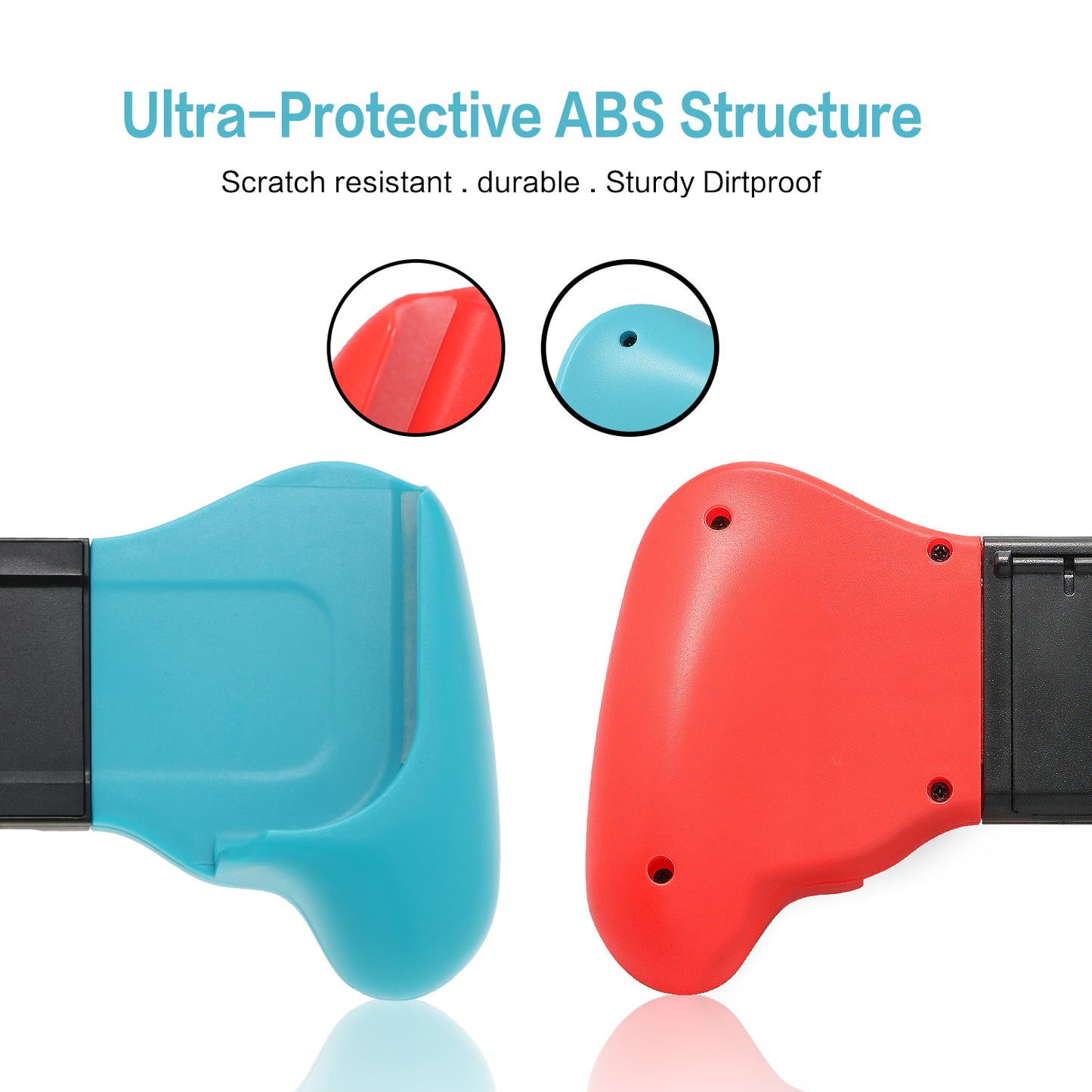 Hand Grip for Nintendo Switch Lite - BlueRed - ECHZOVE