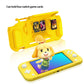 TPU Protective Case for Nintendo Switch lite, Cover Case for Nintendo Switch lite with Kickstand and 4 Game Card Slots - Yellow - ECHZOVE