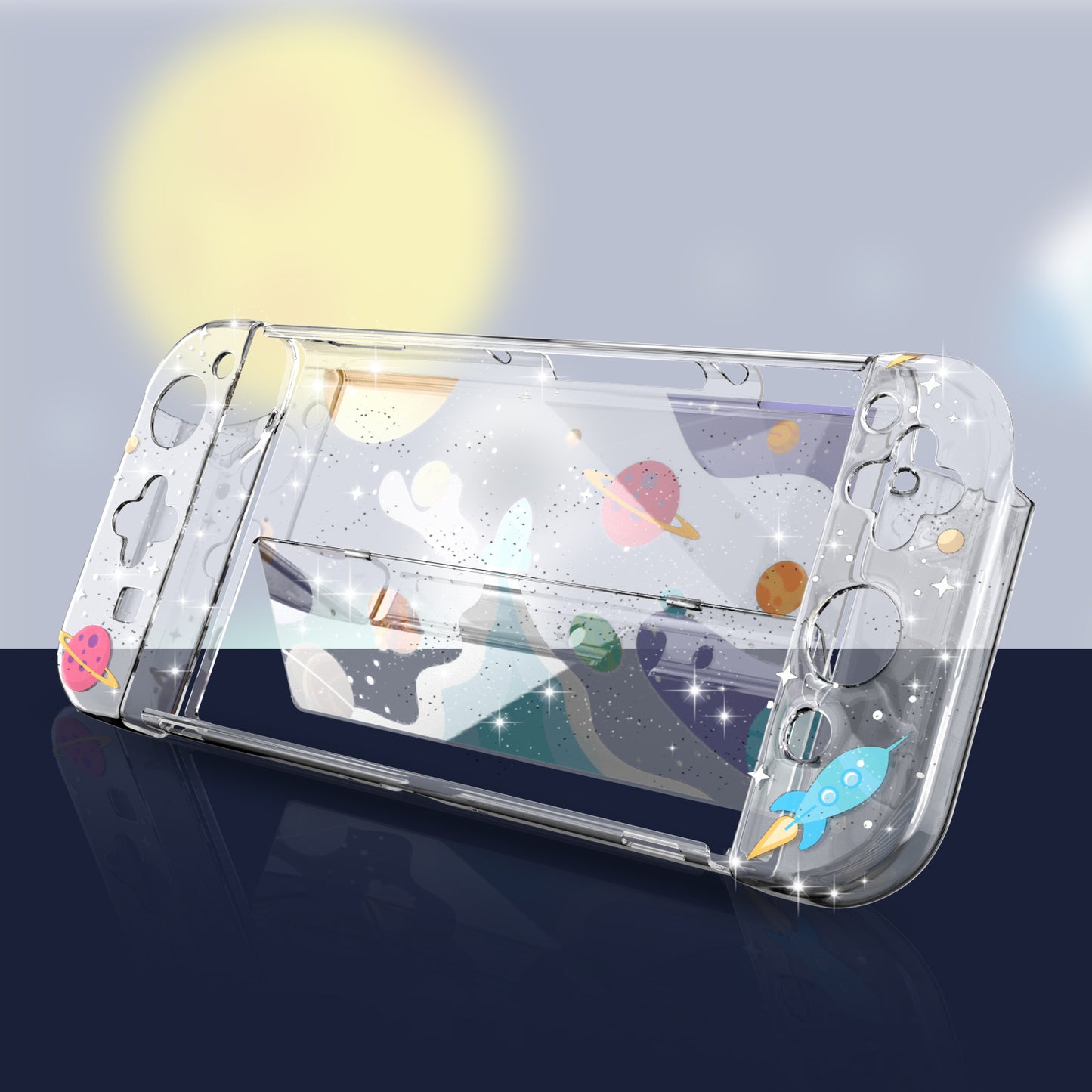 nintendo switch oled clear cover case