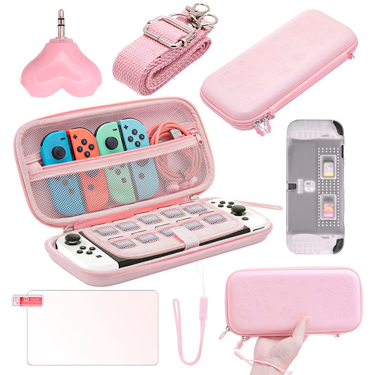 nintendo switch oled pink accessories