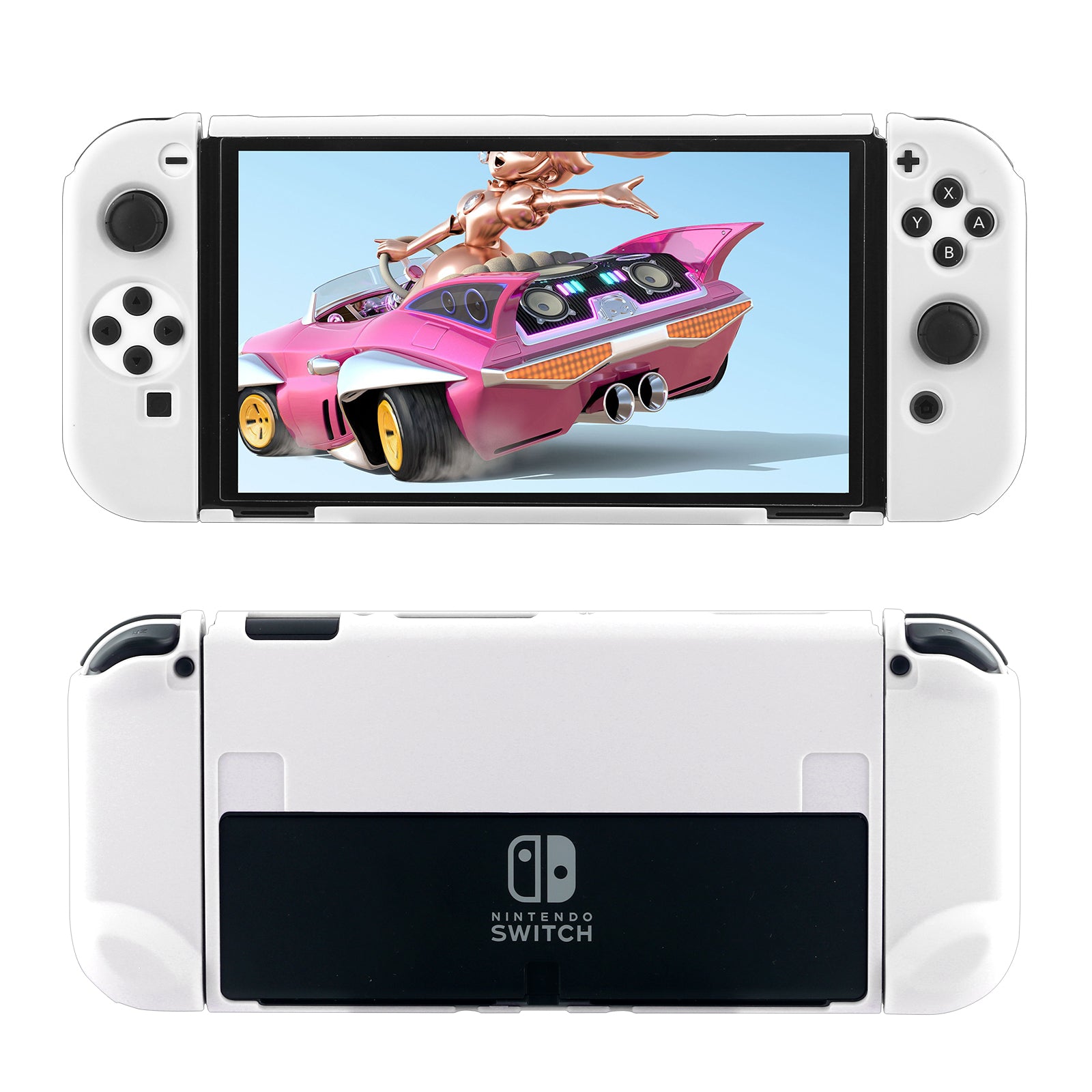 White protective case for Nintendo Switch and Nintendo Switch OLED