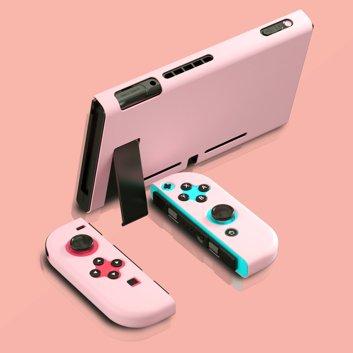 Dockable Case for Nintendo Switch, Hard Case for Nintendo Switch - Pink - ECHZOVE