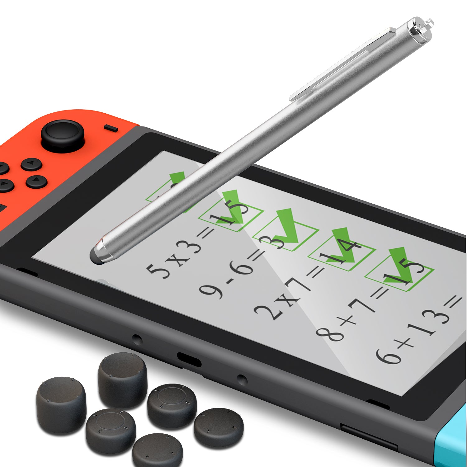 Stylus Set for Nintendo Switch, Stylus for Nintendo Switch and Thumbgrips for Nintendo Switch - ECHZOVE