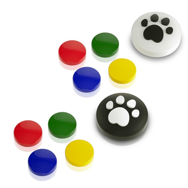 Paw Print Thumb Grip Caps Cover for Nintendo Switch, Button Cap Set for Nintendo Switch Joy-con- BlueWhite - ECHZOVE