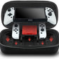 Switch OLED Controller Grip, Ergonomic Controller for Switch OLED and Switch with Gravity Induction of Six-Axis Gyroscope, Double Motor Vibration, Large Grip with Storage Bag and Game Card Case