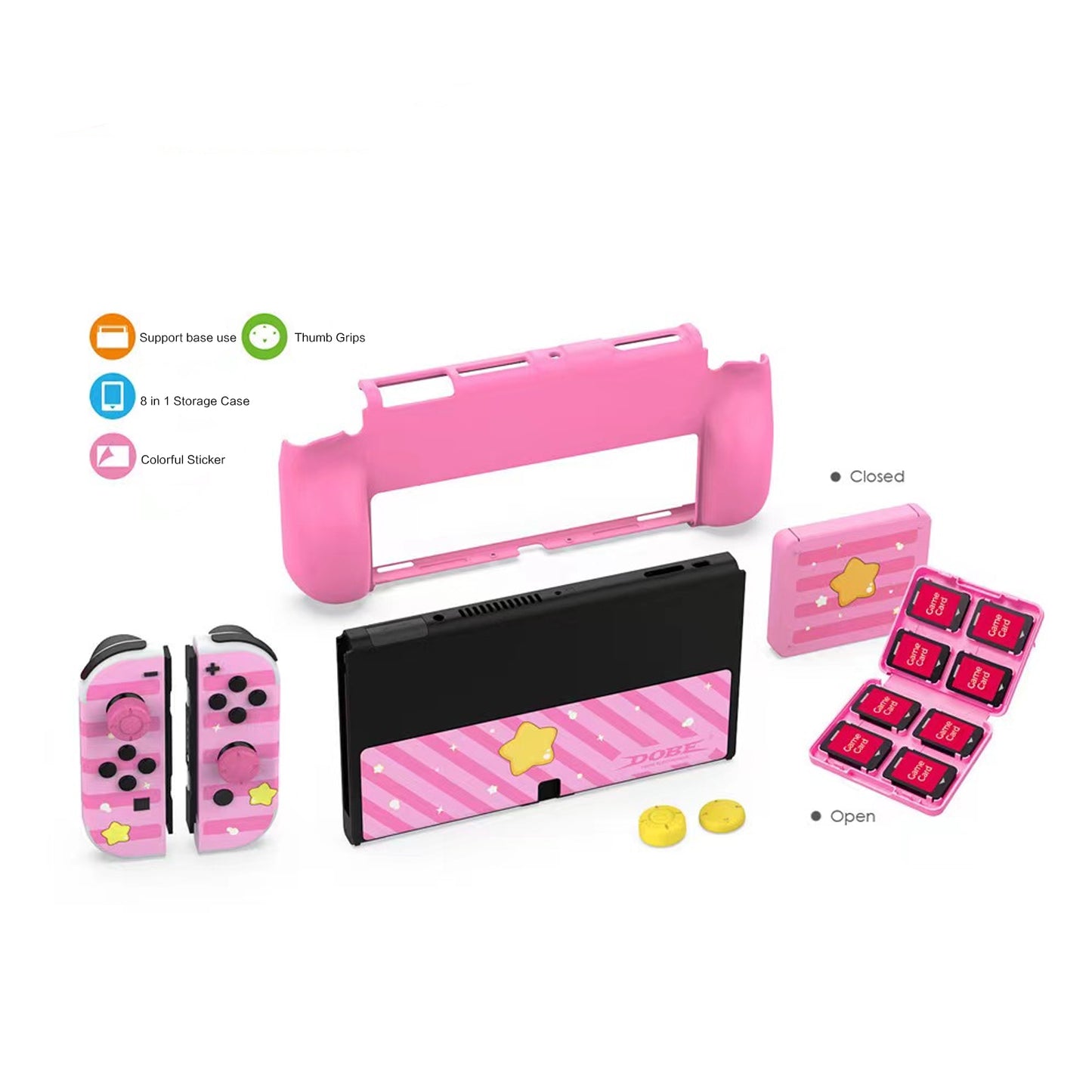 pink nintendo switch oled accessories