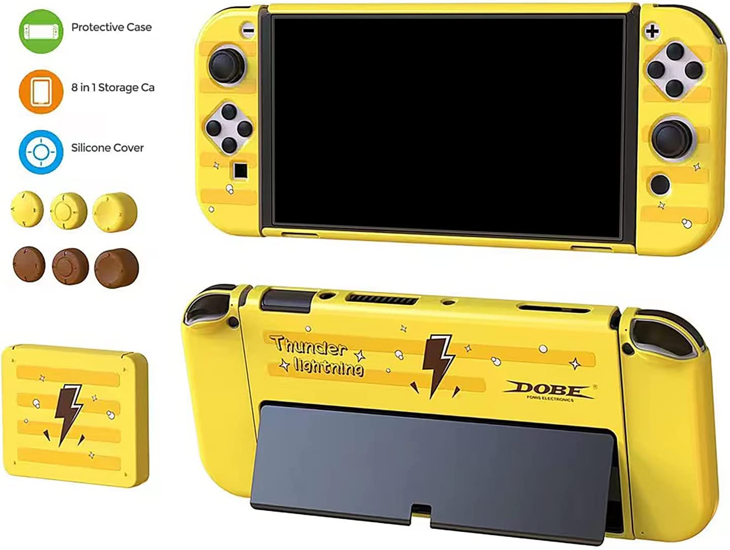 Switch OLED Protective Case, Switch OLED Pokemon Case with 8 in 1 Game –  ECHZOVE