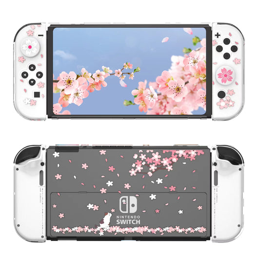 nintendo switch oled flower case