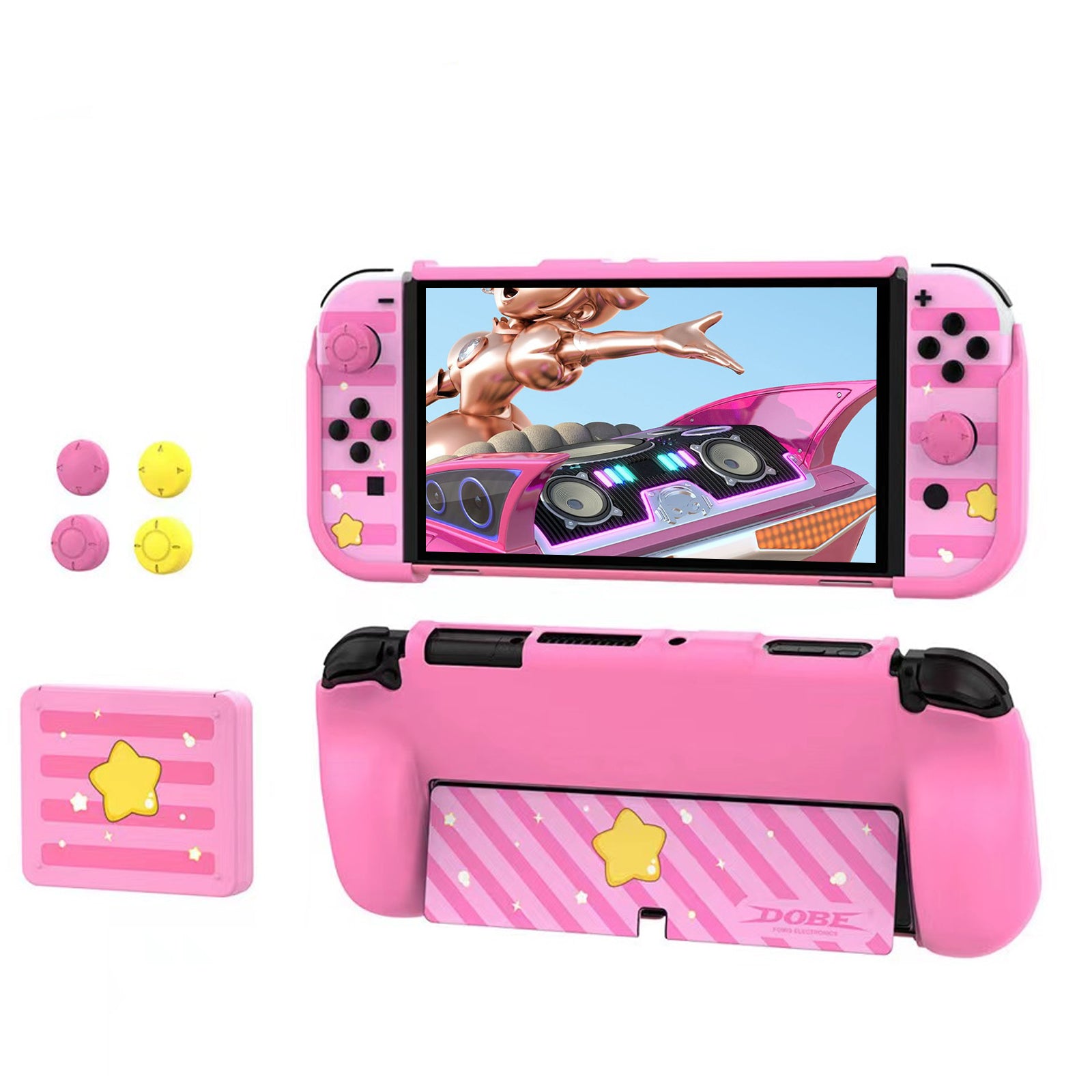 nintendo switch oled accessories pink