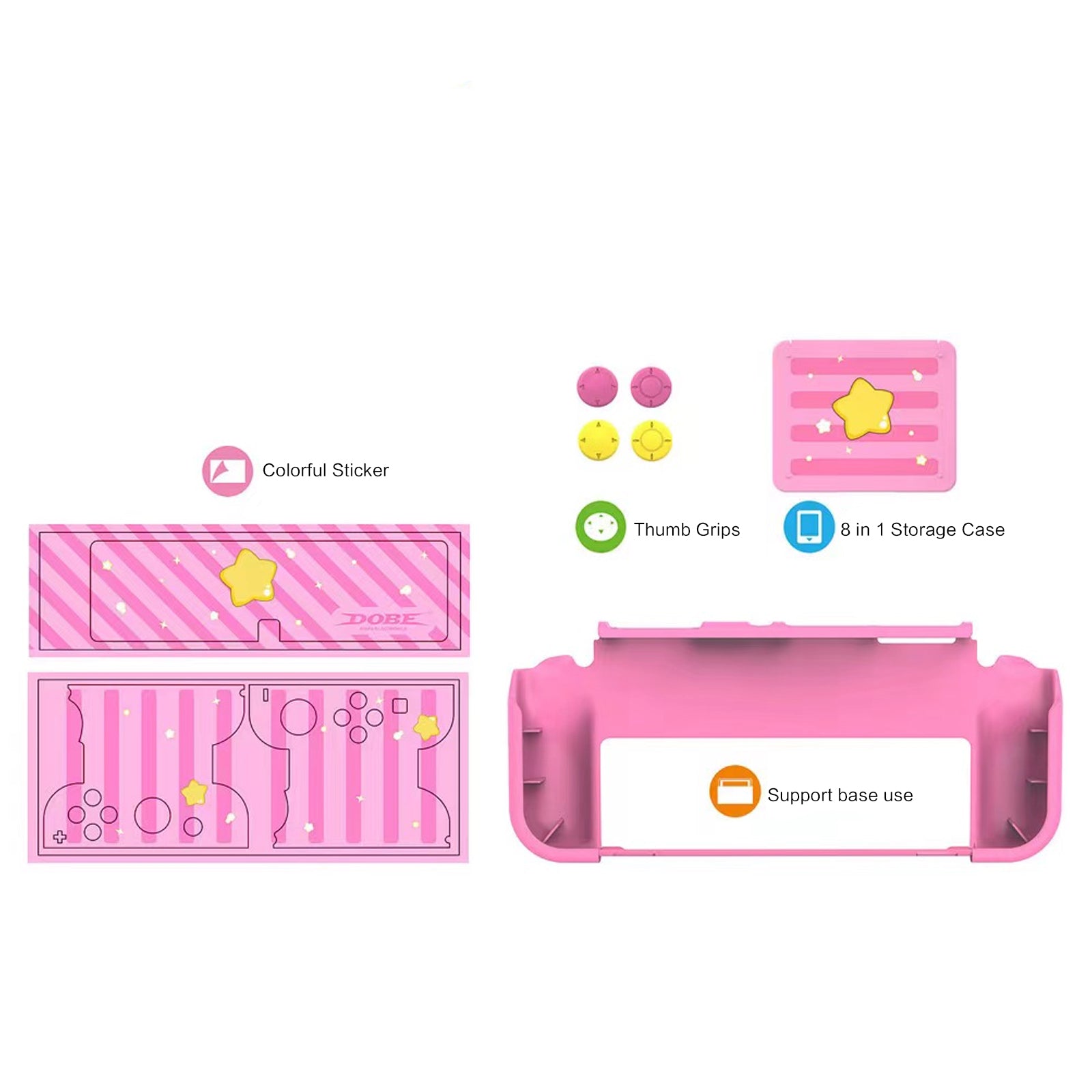 switch oled pink accessories