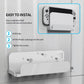 Switch OLED Wall Mount Kit, Mounts Switch OLED on Wall Near TV, Switch OLED Accessories White - ECHZOVE