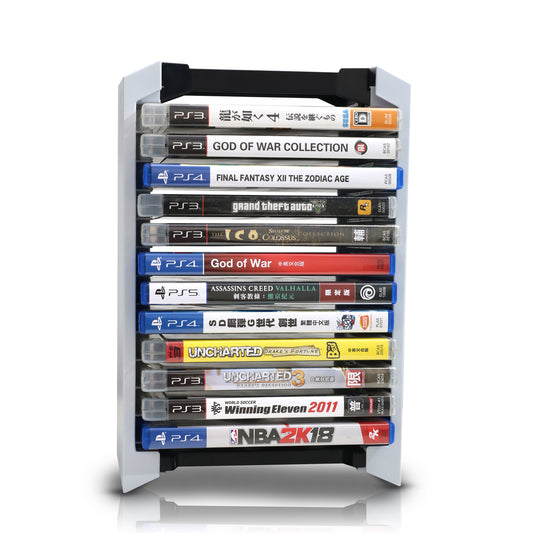 Video Game Tower, Storage Tower Holder Stand for PS5 PS4, XBox One Game Card Box Holder Vertical Stand - 12 PCS