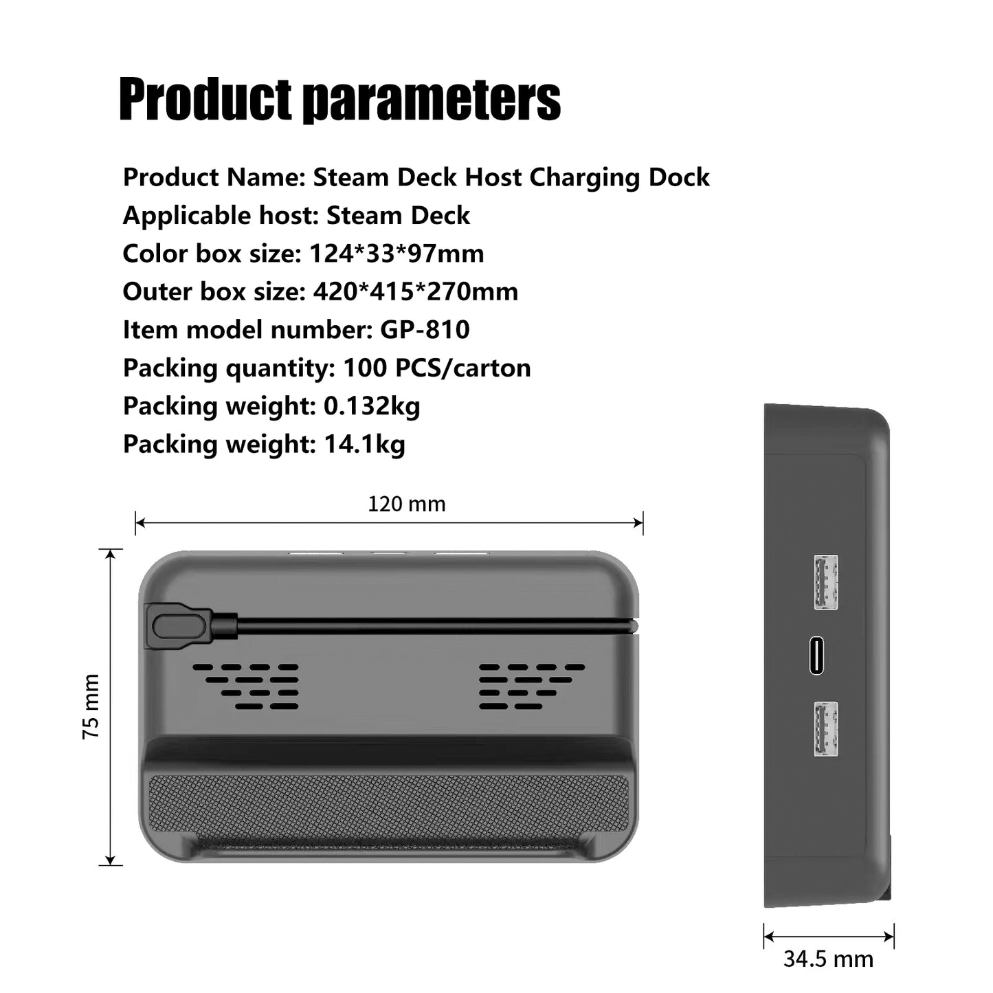 Steam Deck Charging Dock