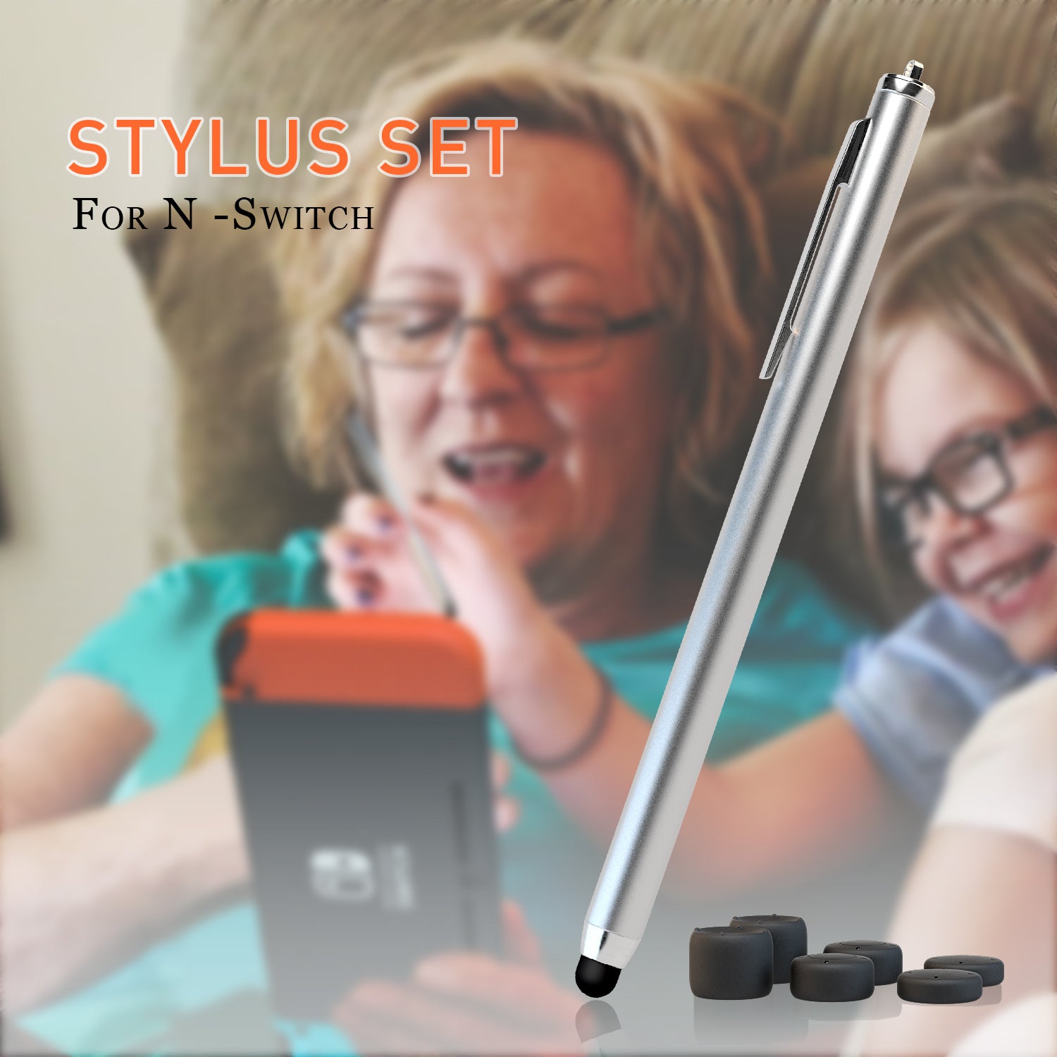 Stylus Set for Nintendo Switch, Stylus for Nintendo Switch and Thumbgrips for Nintendo Switch - ECHZOVE