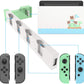 Charger for Switch Joy Cons, Charging Dock for Nintendo Switch Joy Cons - Animal Crossing New Horizons Theme - ECHZOVE