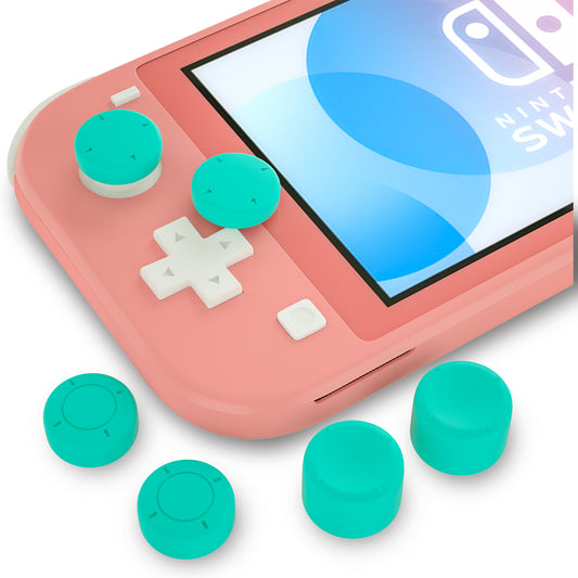 Thumb Grips for Nintendo Switch Lite, Joystick Caps for Nintendo Switch Lite - Turquoise - ECHZOVE