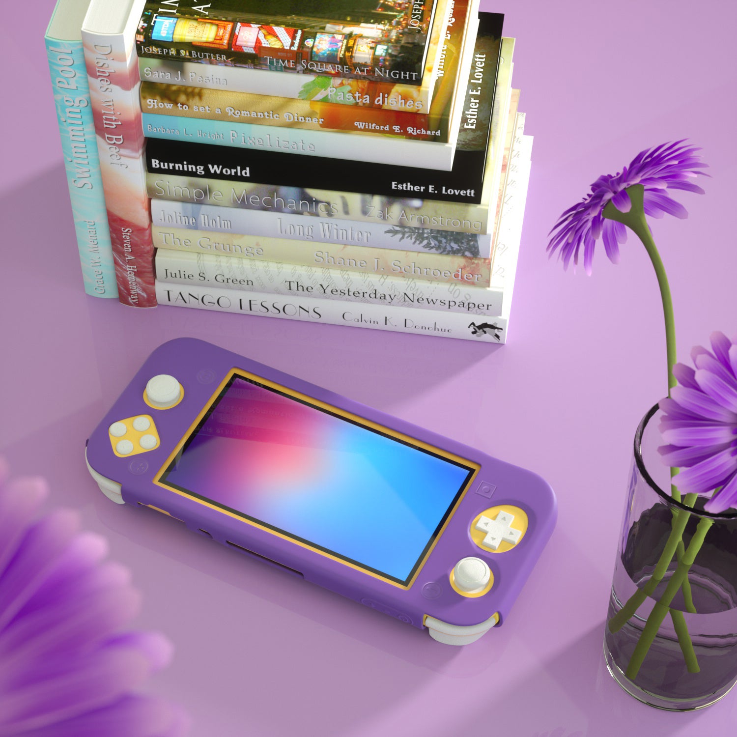 Switch lite 2024 purple case