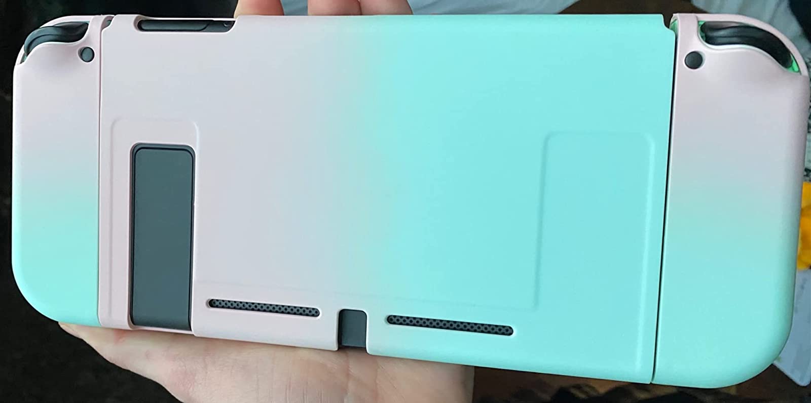 nintendo switch pink green case