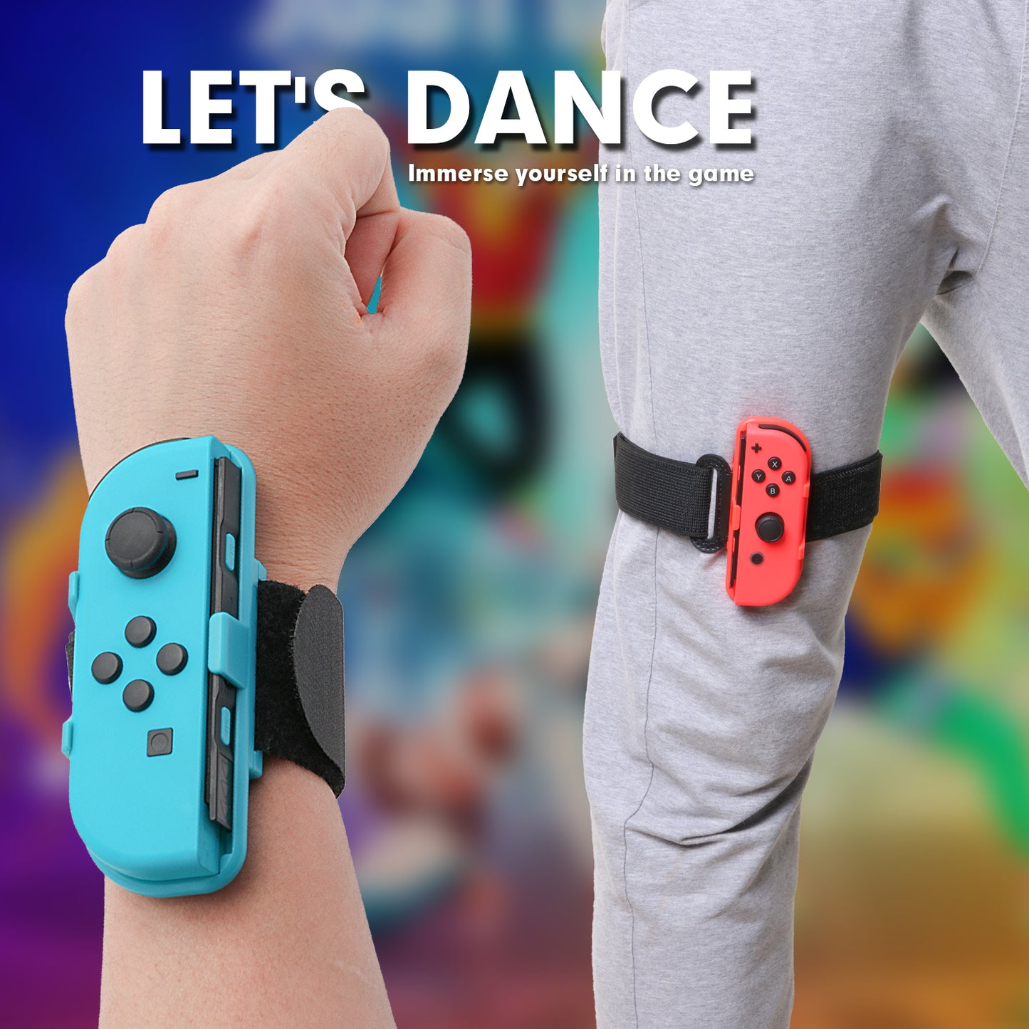 Accessories for Ring Fit Adventure Switch, Leg Strap for Switch Ring Fit Adventure and Wrist Band for Switch Dance 2020 - ECHZOVE