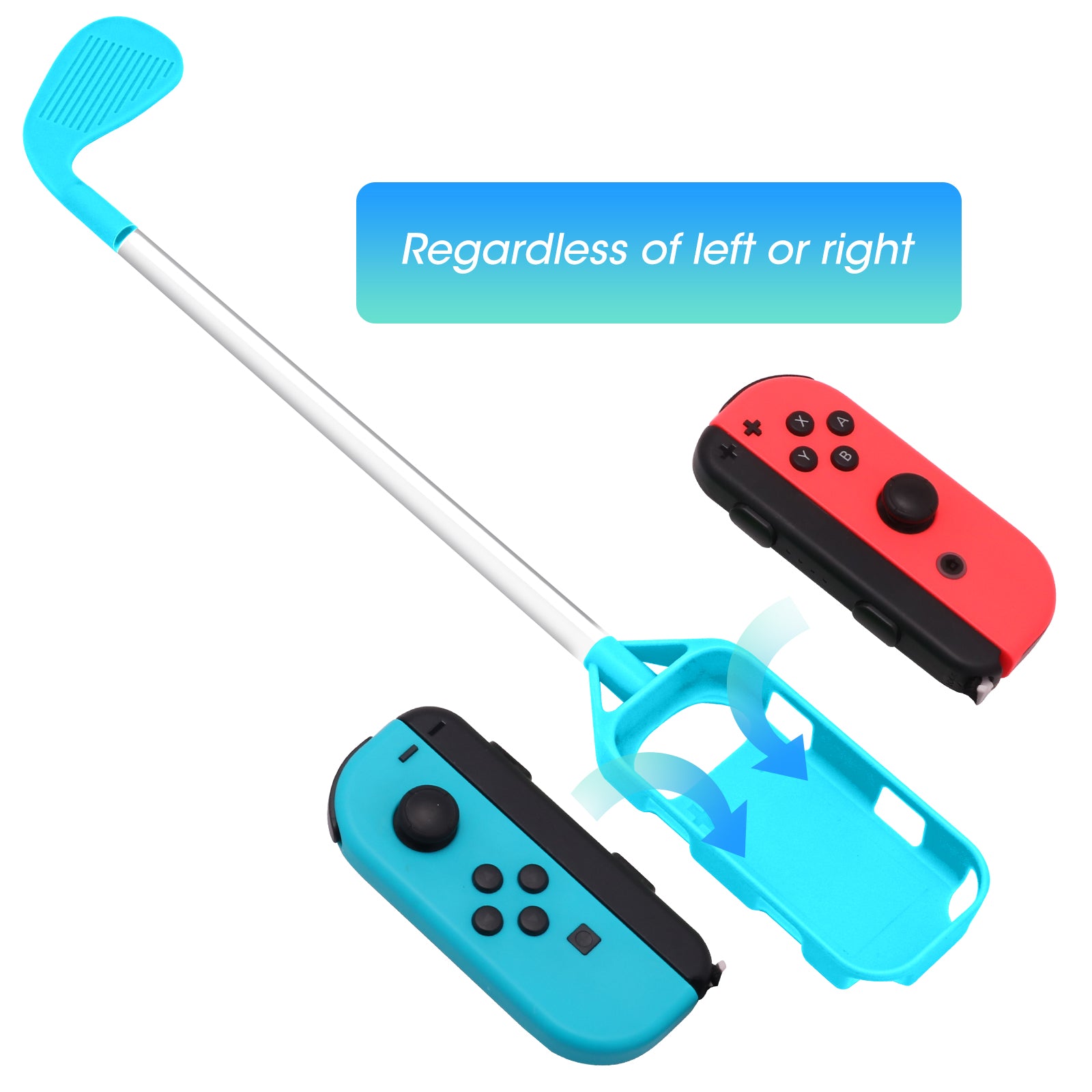 HLD Golf Clubs Fit \w Nintendo Switch Mario Golf: Super Rush Golf/switch Sports, 2 Pack Hand Grips Game Accessories Fit Switch/switch Oled Joy-Con