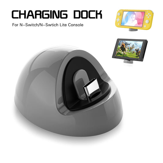Charger for Nintendo Switch Lite, Charging Dock for Nintendo Switch Lite - Gray - ECHZOVE