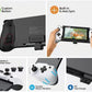 Switch OLED Controller Grip, Ergonomic Controller for Switch OLED and Switch with Gravity Induction of Six-Axis Gyroscope, Double Motor Vibration, Large Grip with Storage Bag and Game Card Case