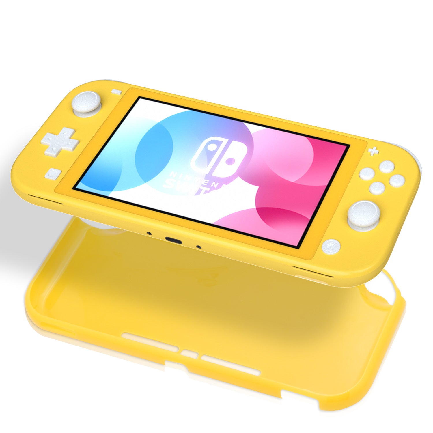 TPU Case for Nintendo Switch Lite, Flexible Soft Protective Cover Case for Nintendo Switch Lite - Yellow - ECHZOVE